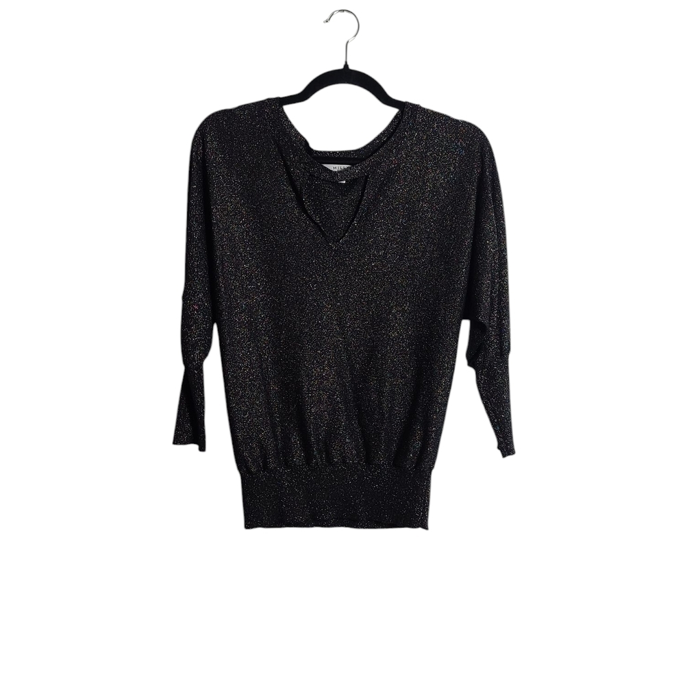 Milly Black V-Neck Sweater
